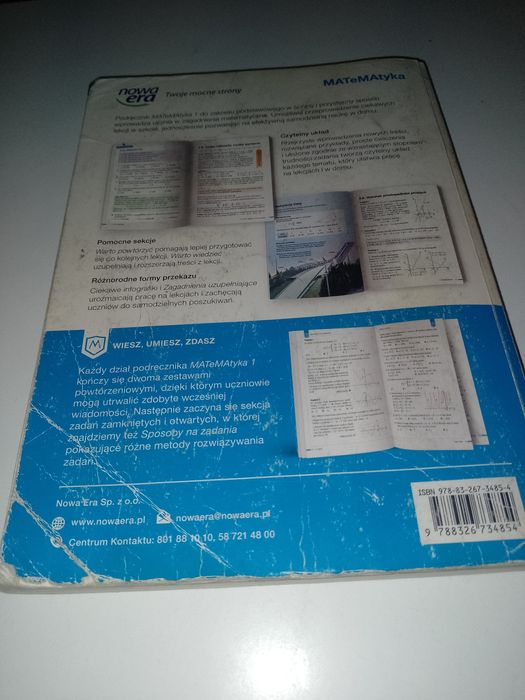 Podręcznik "MATeMAtyka. Zakres podstawowy" Nowa Era