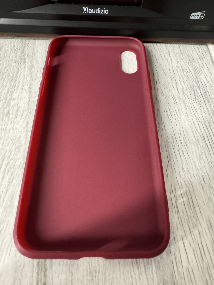 Etui do iPhone XS 5.8 cala Bordowy