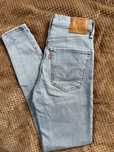 Блакитні жіночі скіні джинси Levis