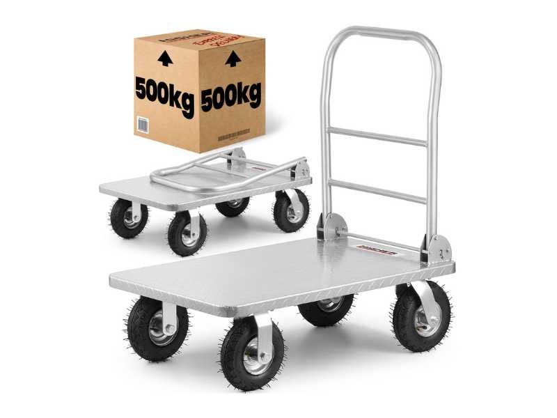 Wózek magazynowy platformowy HIGHER 500 kg – II gatunek Outlet
