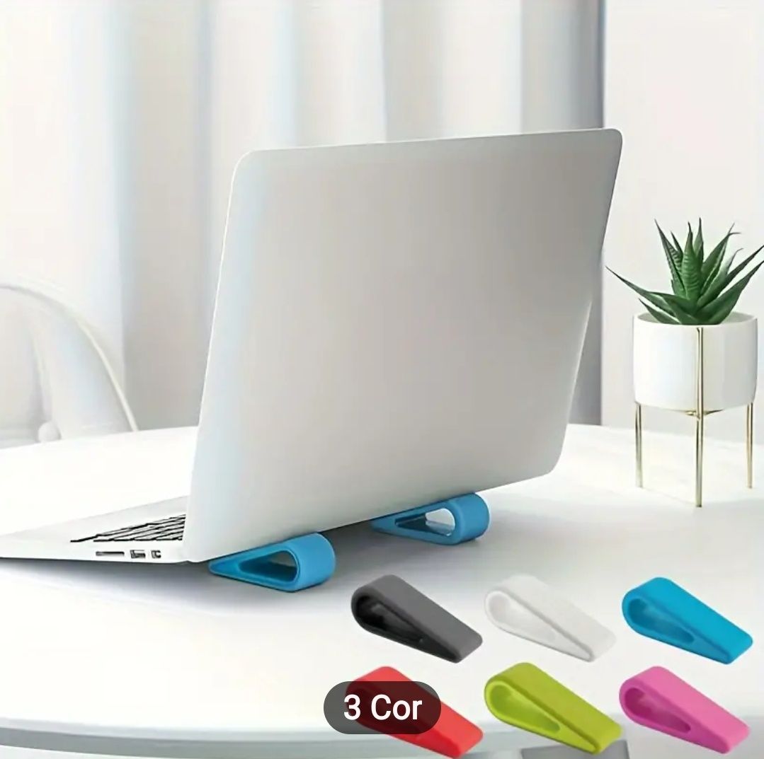 NOVO, 2 Suportes portátil/labtop, branco sujo, altura, inclinação