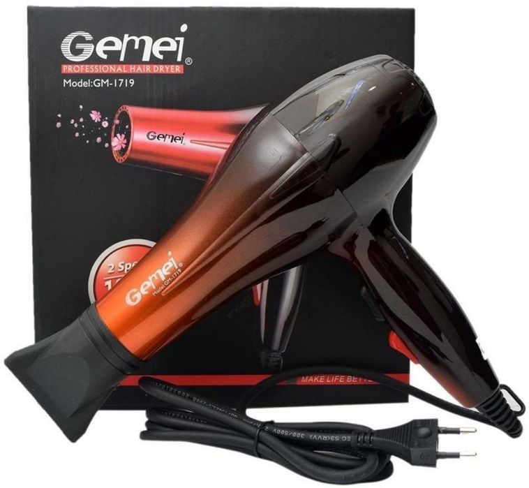 Фен для волосся Gemei GM-1719. 1800w.