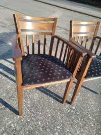 Komplet 4 krzeseł krzesła drewniane dębowe wygodne FV DOWÓZ