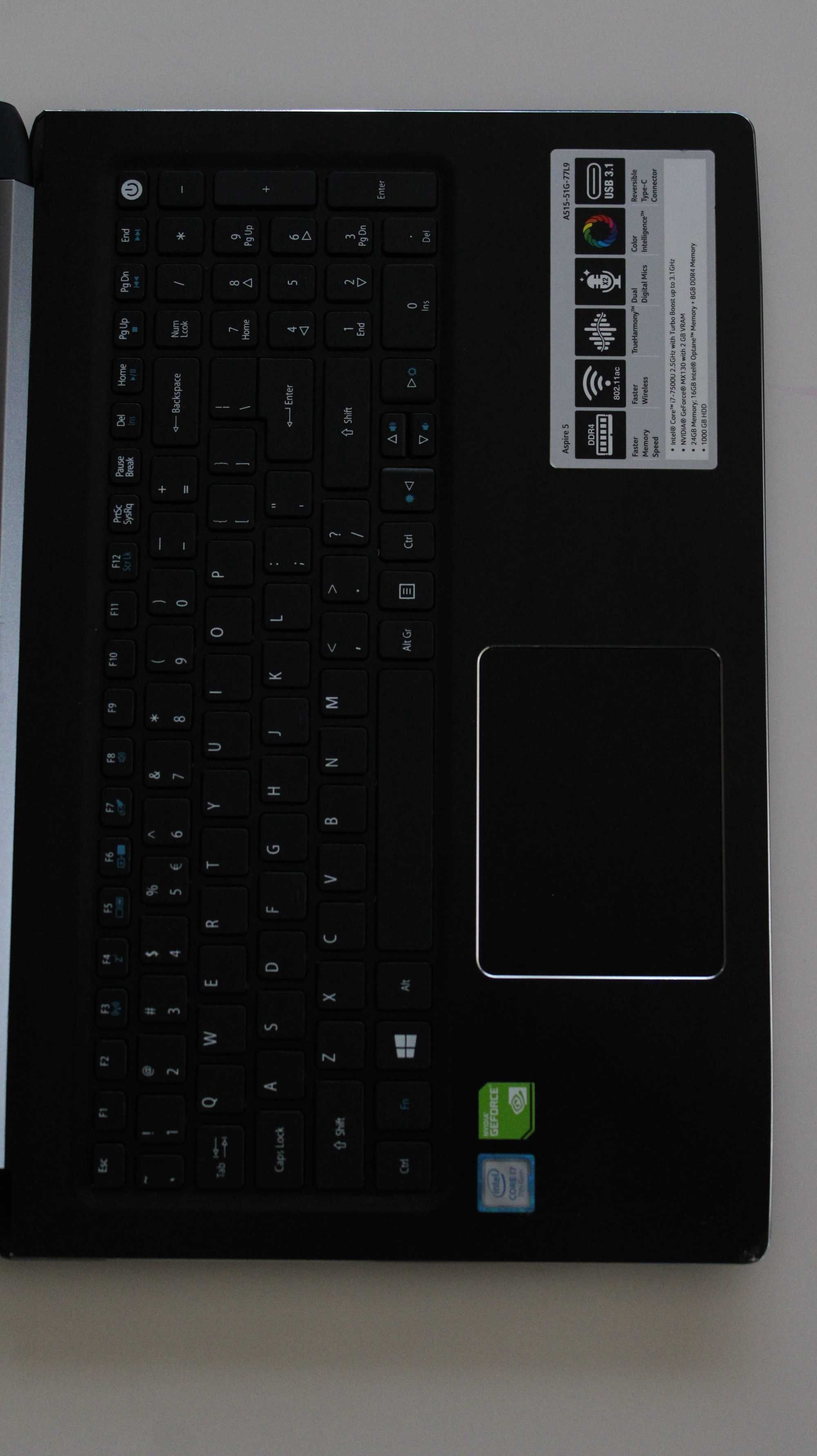 ACER Aspire 5 | i7 | Nvidia | 8 Gb RAM | SSD