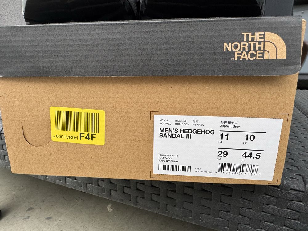 Sandały męskie The North Face 44,5 jak nowe