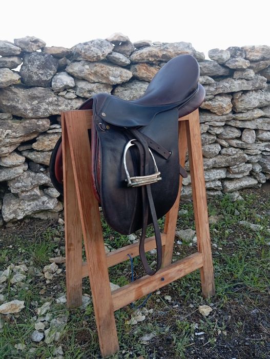 Selim/ arreio de obstáculos completo com cabeçadas