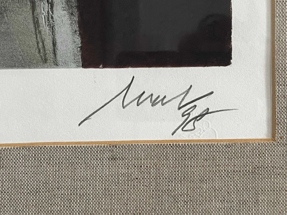 Serigrafia 'Mulher' do pintor Artur Bual assinada