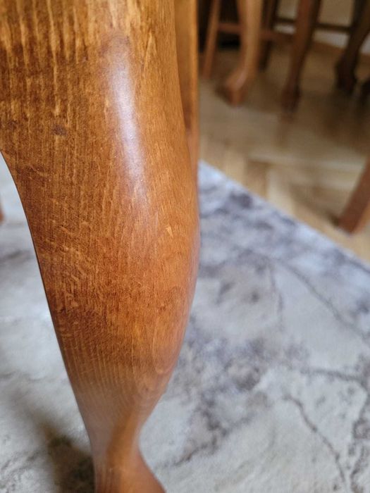 Stół drewniany dębowy lite drewno dąb stół z krzesłami 6 krzeseł