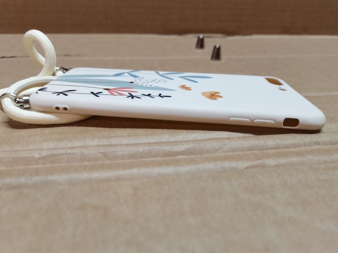 Etui do iPhone 5 5s 5se z nadrukiem+smycz