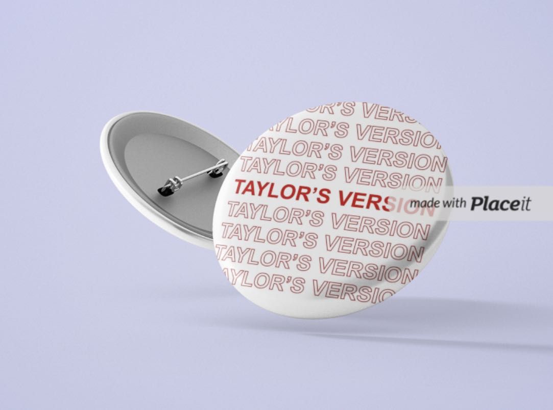 Taylor swift pin personalizáveis