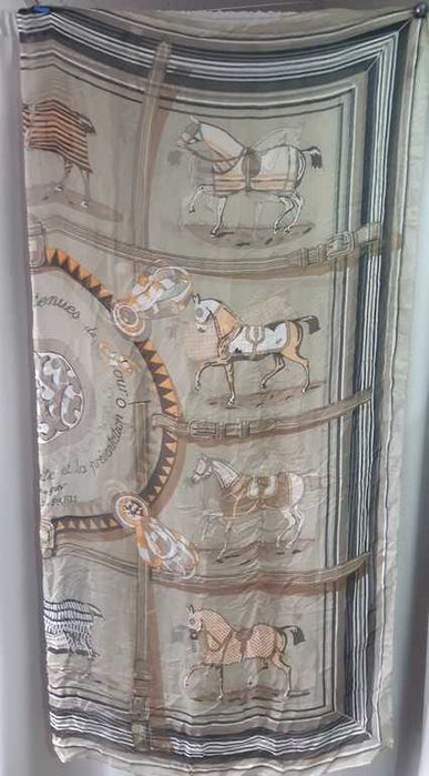 Hermes платок шелковый