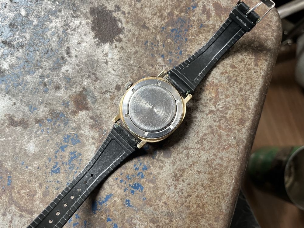 POLJOT 17 Kamieni DATOWNIK pozlacany zegarek mechaniczn retro vintage