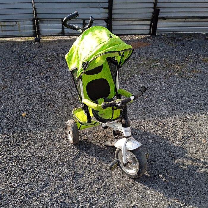 Велосипед колясочный трехколесный с родительской ручкой