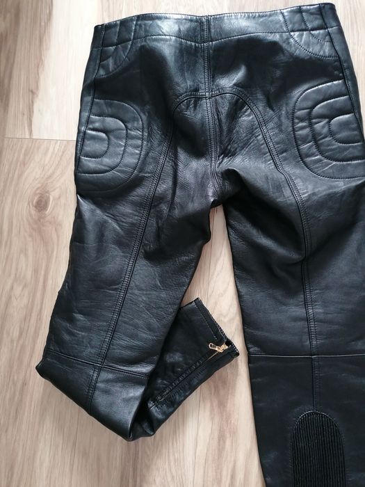 Spodnie skórzane H&M Moschino rozm. 36
