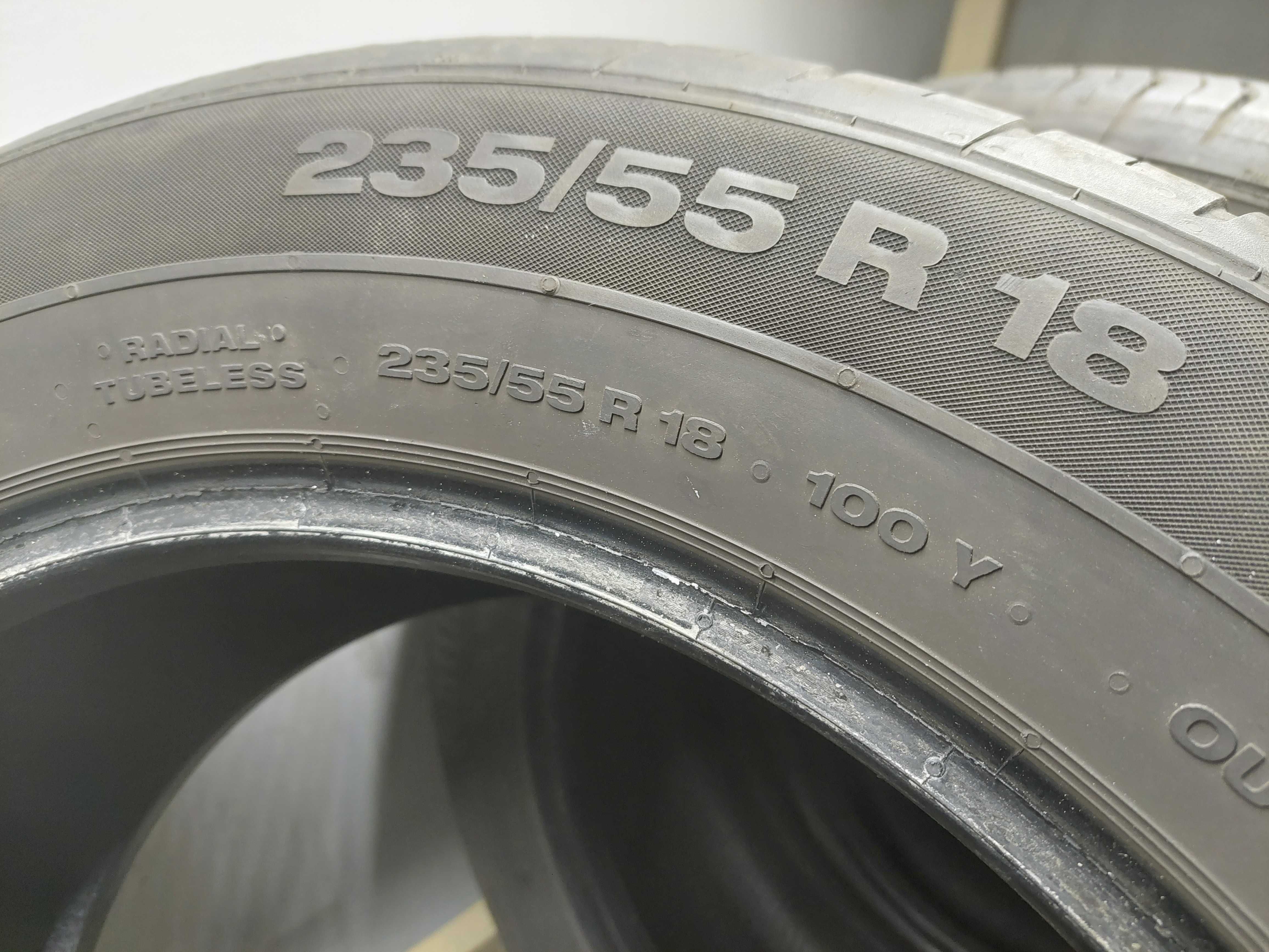 ŁADNE opony LETNIE 235/55R18 CONTINENTAL 2021r 6,5mm 5-5,5mmE305