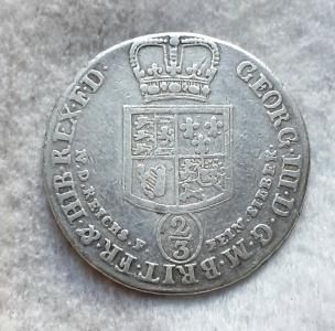 Монета 2/3 талера 1794