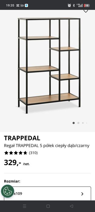Regał Jysk Trappedal  mały