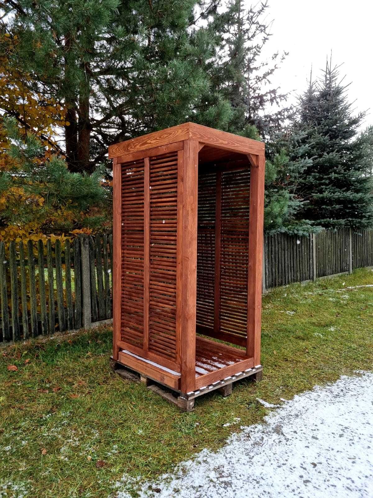 Drewutnia 1 x 1,1m, wiata na drewno opałowe