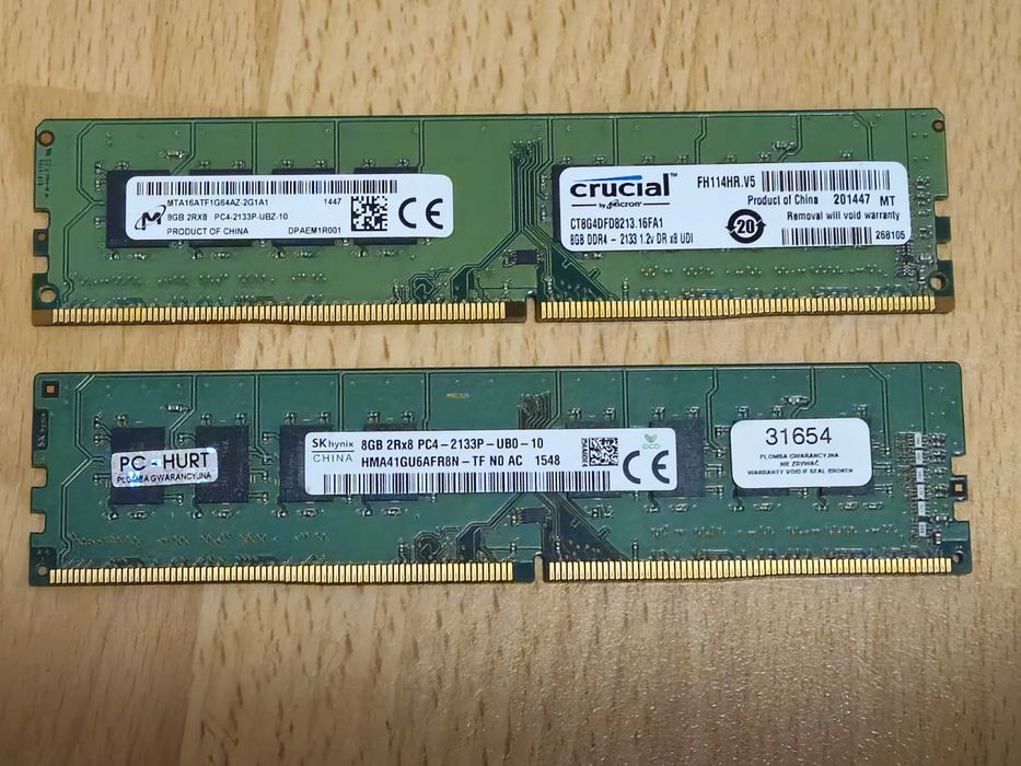Pamięć RAM DIMM 16GB (2x8GB) CL16 2133 MHz DDR4