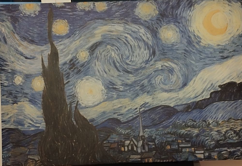 Quadro noite estrelada. Van Gogh ikea canvas