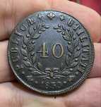 Moeda 40 Reis Pataco D MIGUEL I - 1830