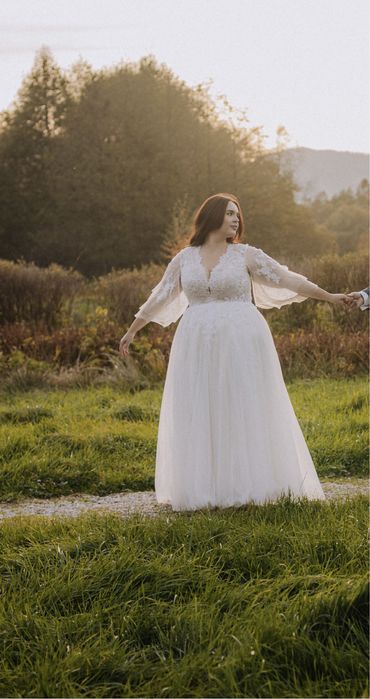 Suknia ślubna boho/rustykalna