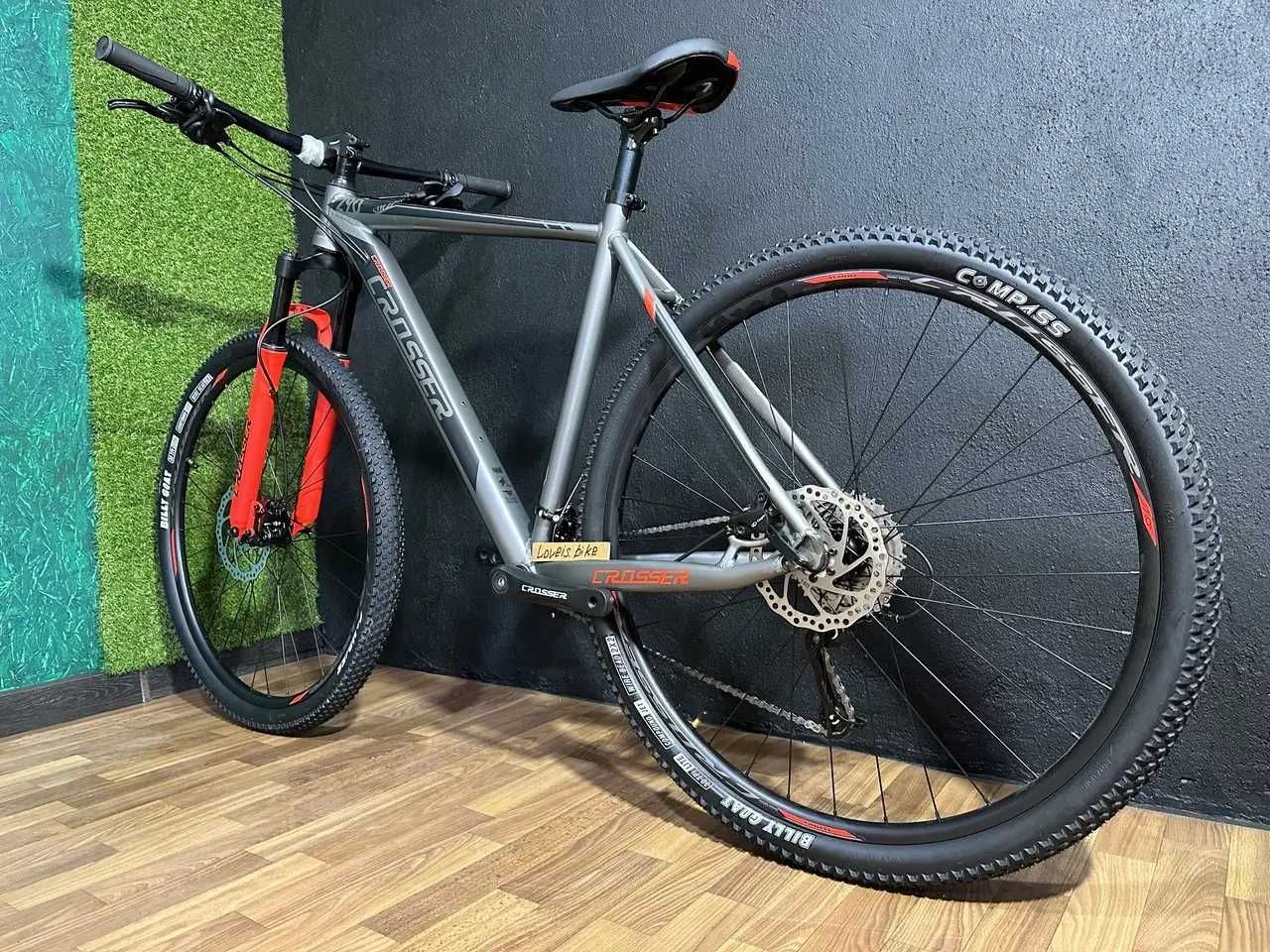 Алюмінієвий велосипед 29 Crosser Solo ГІДРАВЛІКА 2x9 / 3x7 - 2024 !