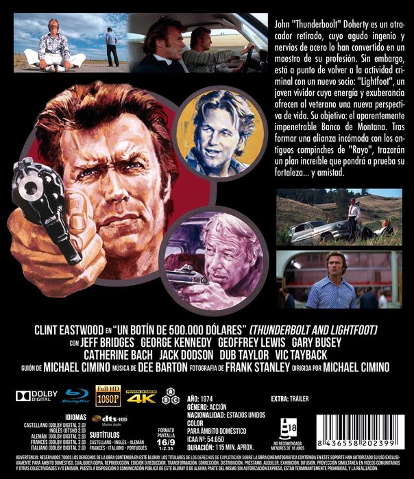 Un Botín De 500.000 Dólares/A Última Golpada (Blu-Ray)-Importado