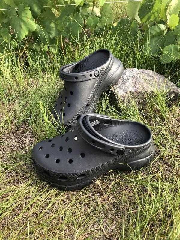 Жіночі бае клоги крокси на платформі 6 см Високе взуття Crocs Bae Clog