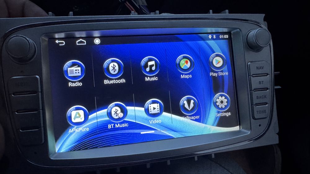 Radio Android Ford Focus mk2 YouTube, Nawigacja, kamera cofania