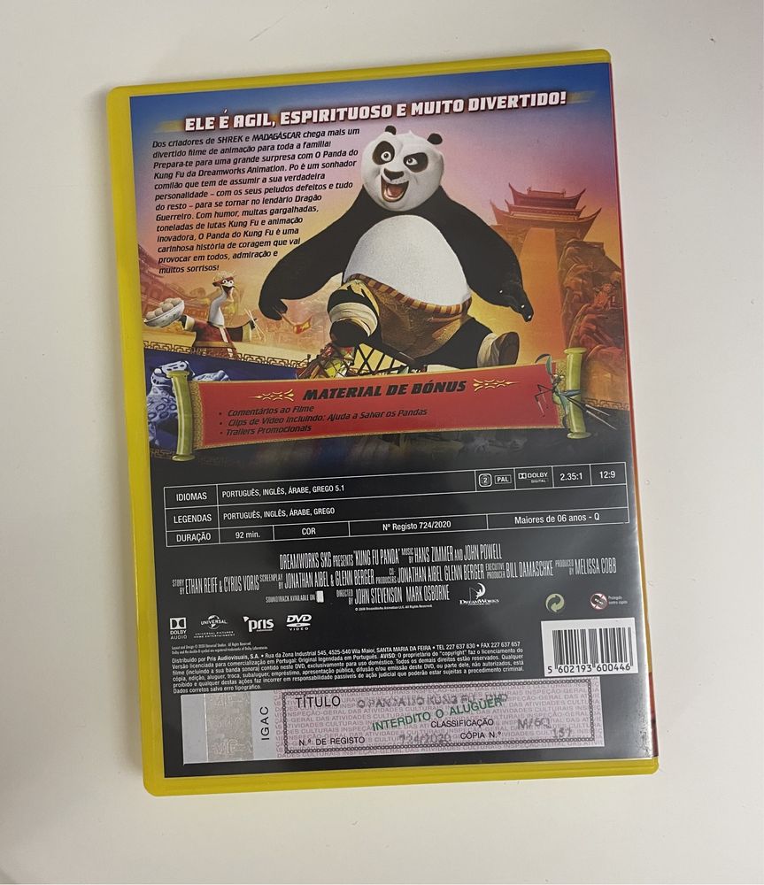 O Panda do Kung Fu - DVD Dreamworks