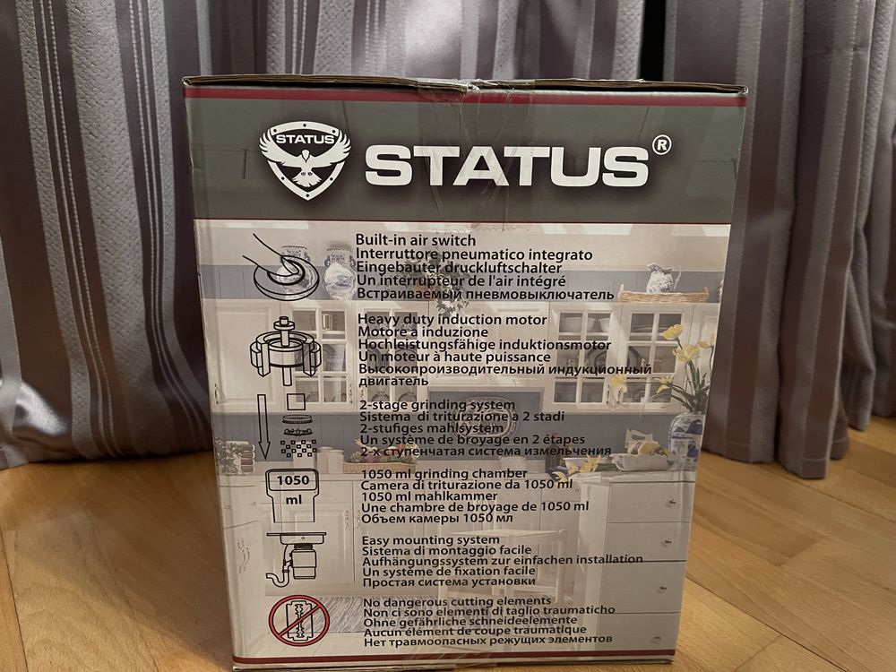 Подрібнювач харчових відходів STATUS Premium 100 новий Made in Italy