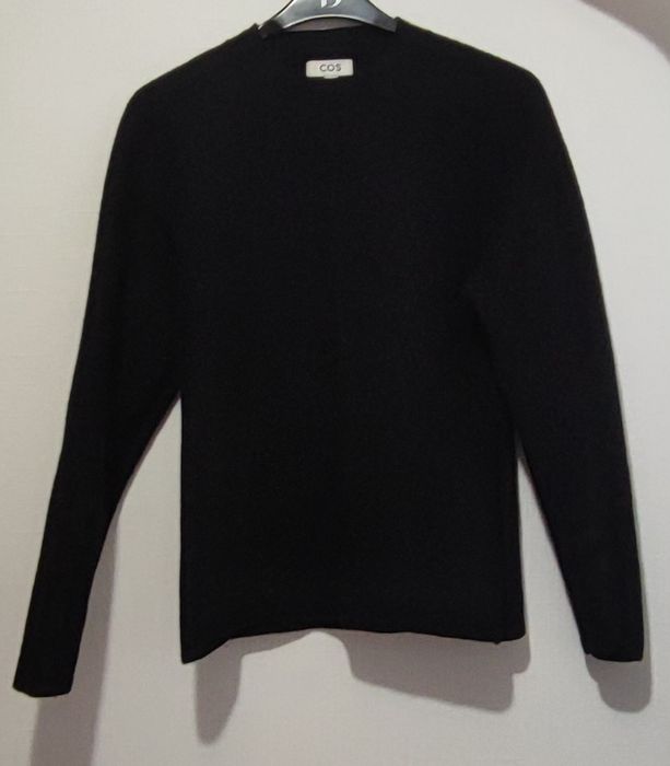 COS кофта женская черная реглан 100% шерсть