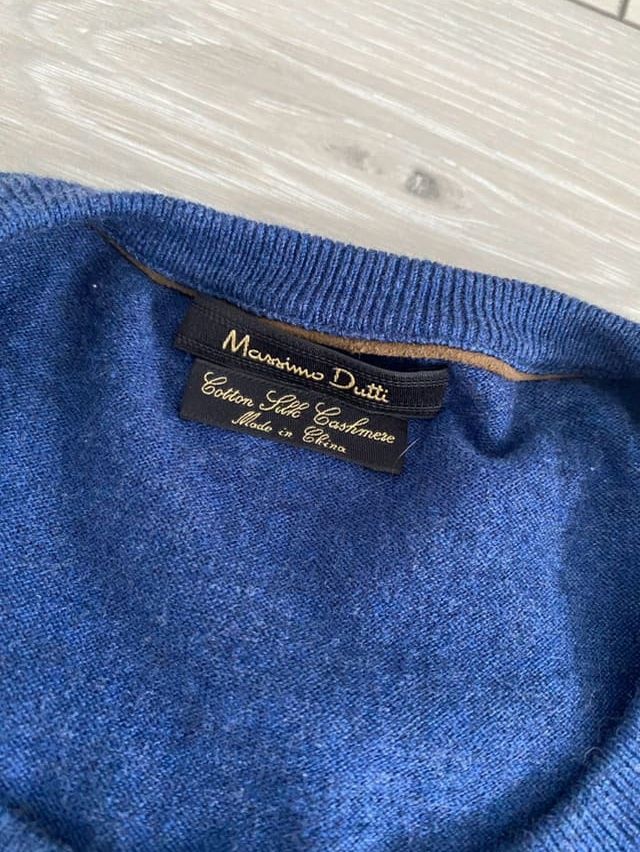 Sweter męski Massimo Dutti r L bawełna, jedwab, kaszmir