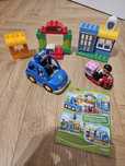 LEGO duplo 10532  pościg policyjny policja złodziej motor radiowóz