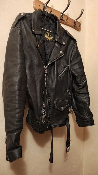 Kurtka skórzana męska, Ramoneska, XL