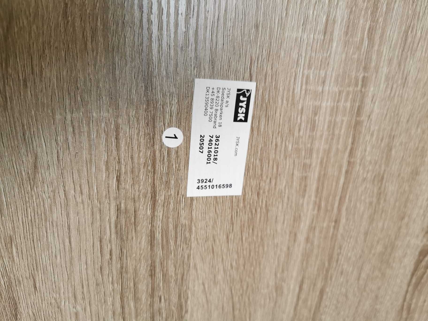 Biurko VANDBORG 60x120 kolor jasny dąb/czarny - stan idealny!