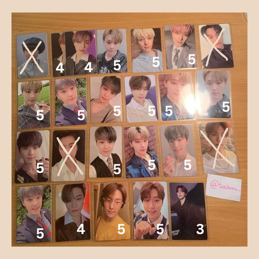 photocards (bts, seventeen, stayc)