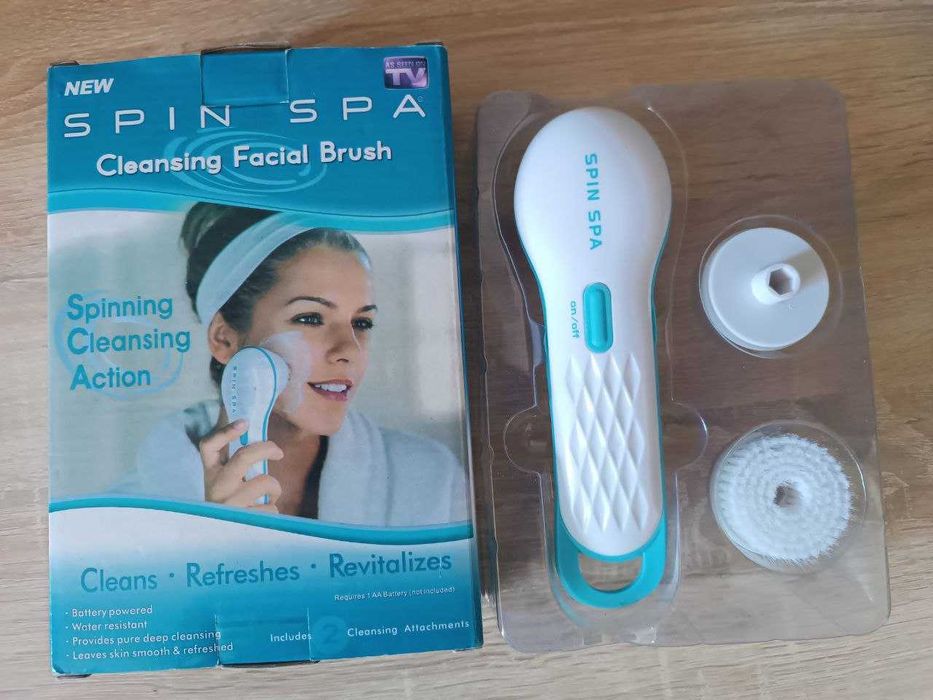 Масажер для обличчя, щетка для лица Spin Spa Cleansing Facial Brush