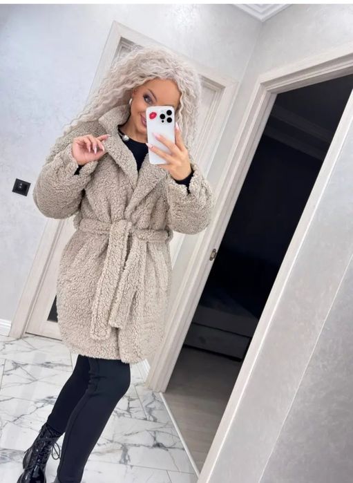 Шубка-пальто з екохутра