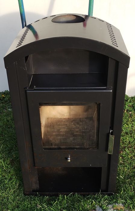 Szamotowy kominek wolnostojący piec piecyk koza 6kW