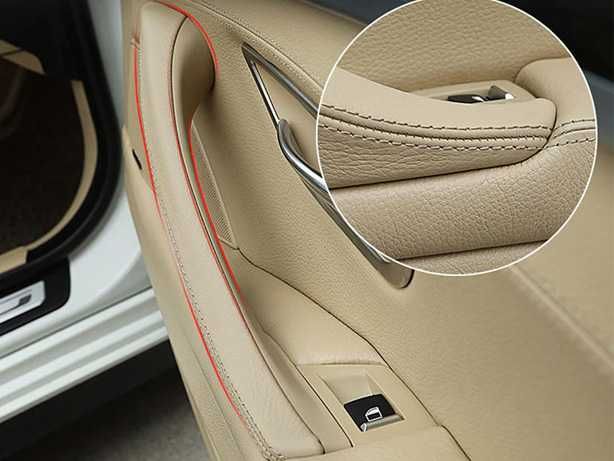 Puxadores Pegas Interiores Pegas Portas BMW F10 F11 F18 (Pele) (NOVO)