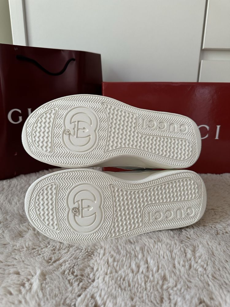 Gucci Buty Sneakersy białe 38/37
