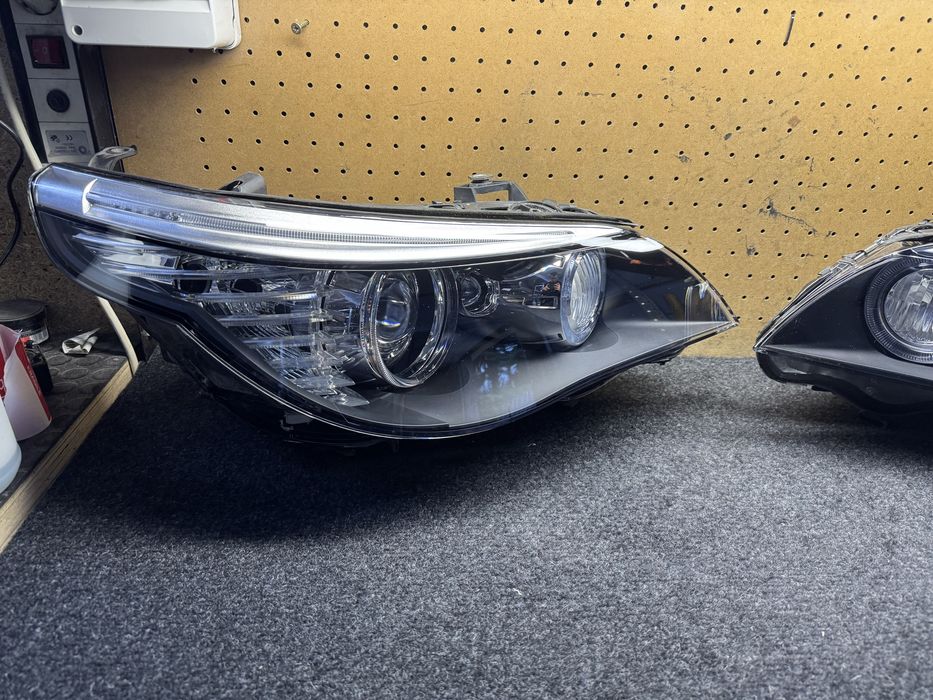 Bmw e60 lci bi xenon dynamic lift skrętny reflektor lewy prawy przód