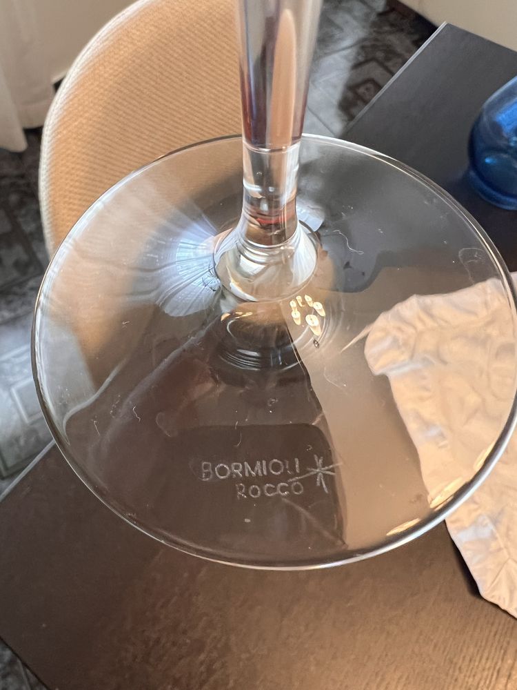 Copos de vinho de vidro