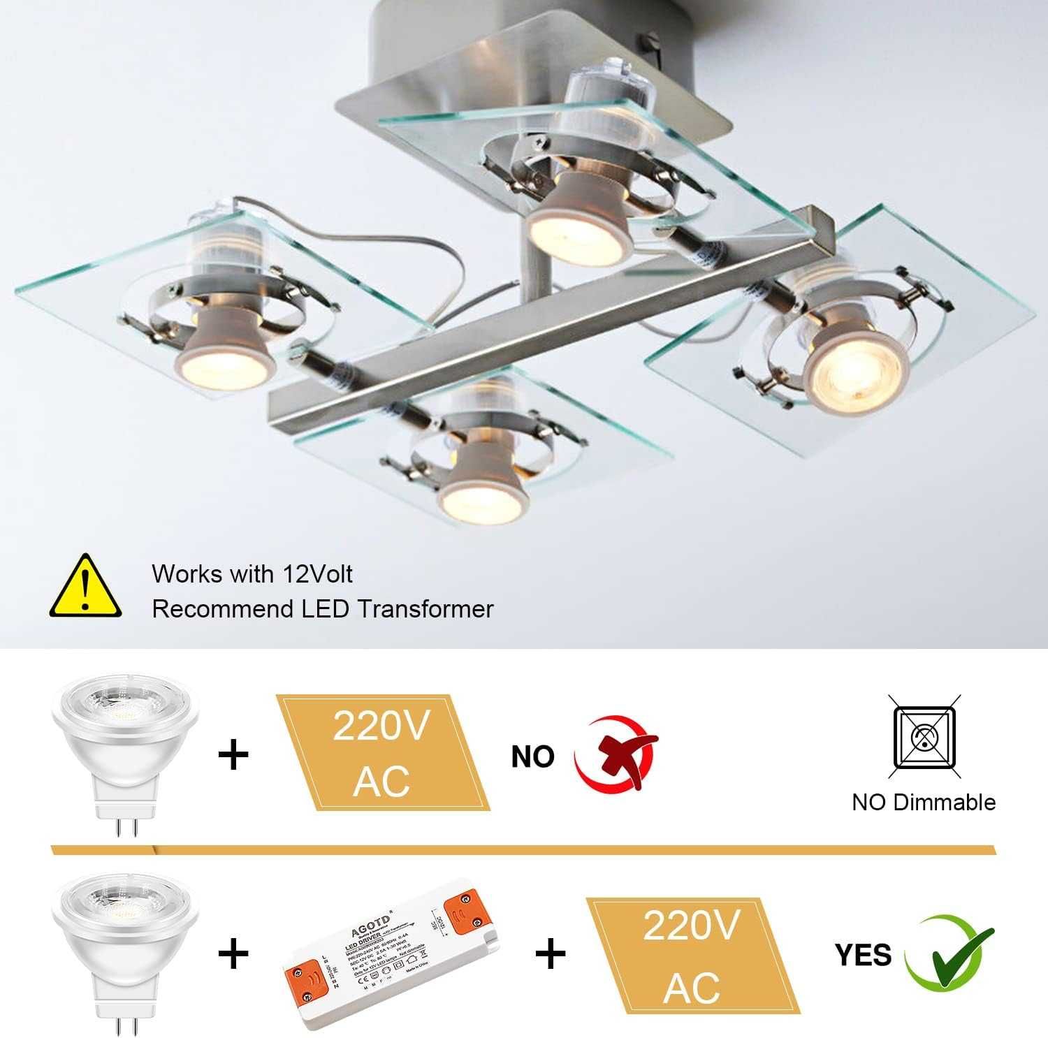 Nowe żarówki LED GU4 MR11 / ciepła biel / 3W / 12V / 4szt !1055!