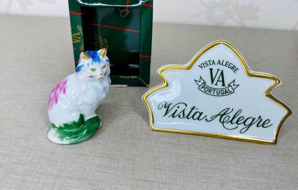Gato Calypso Vista Alegre Pintado à mão