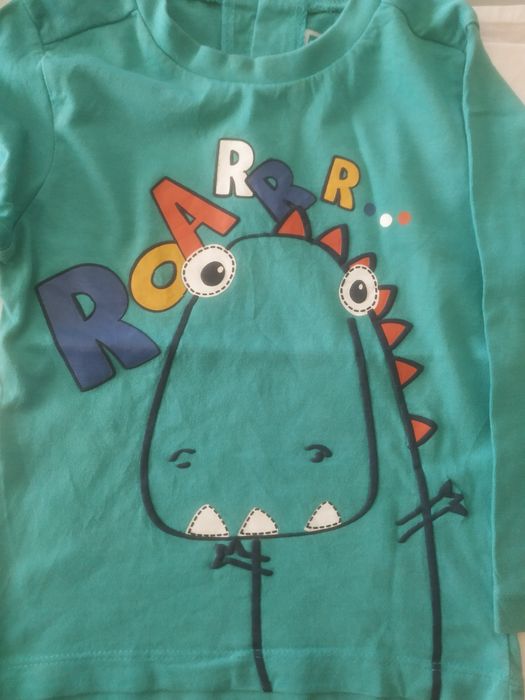 Lote 3 camisolas menino de manga comprida - 12 meses