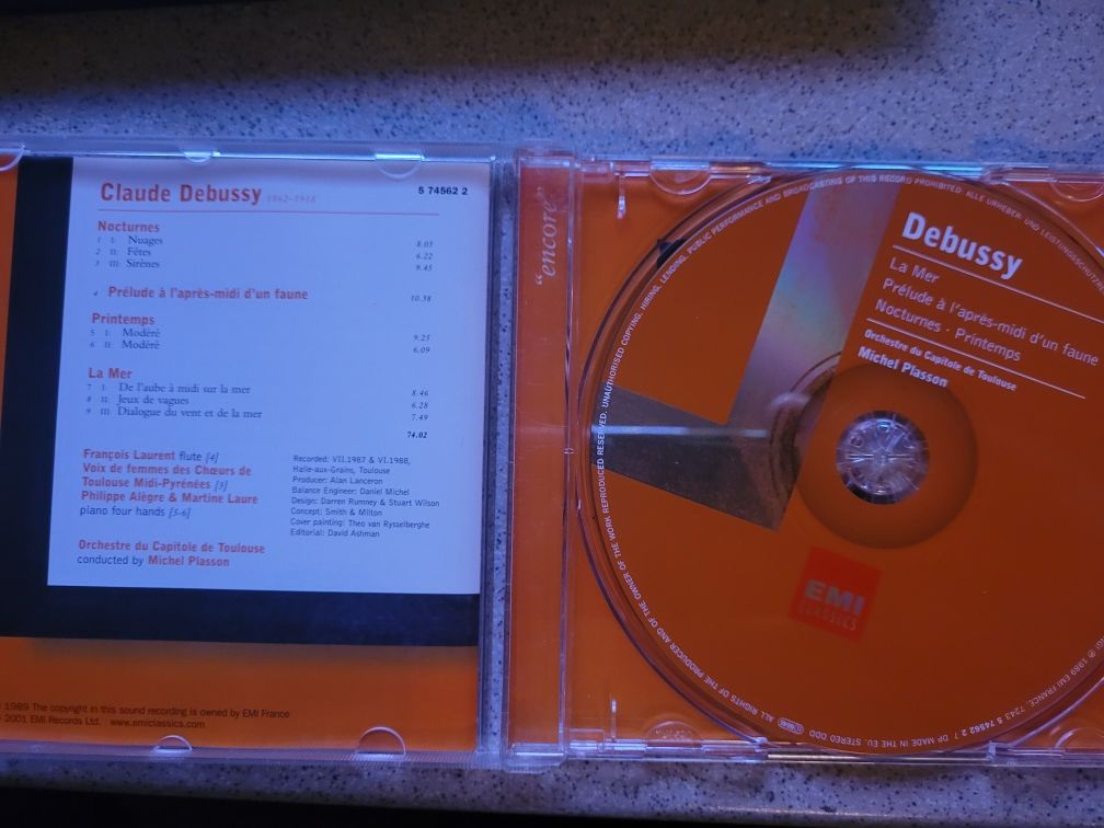 CD Claude Debussy Nokturny i inne dyr. M.Plasson 2001 EMI Classic