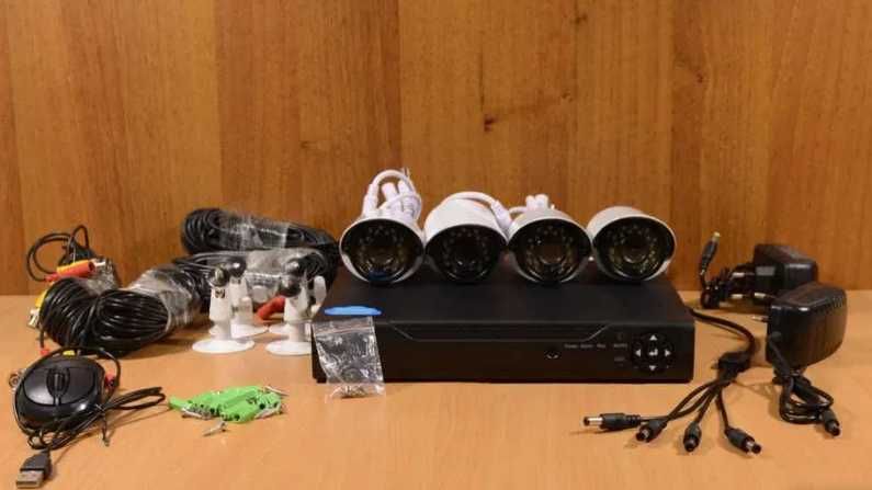 Комплект система видеонаблюдения 4 камеры 3мп проводной комплект